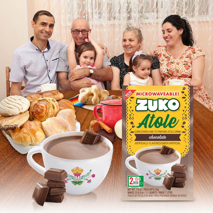 Zuko Atole Chocolate Display 24 ct x 1.6 oz