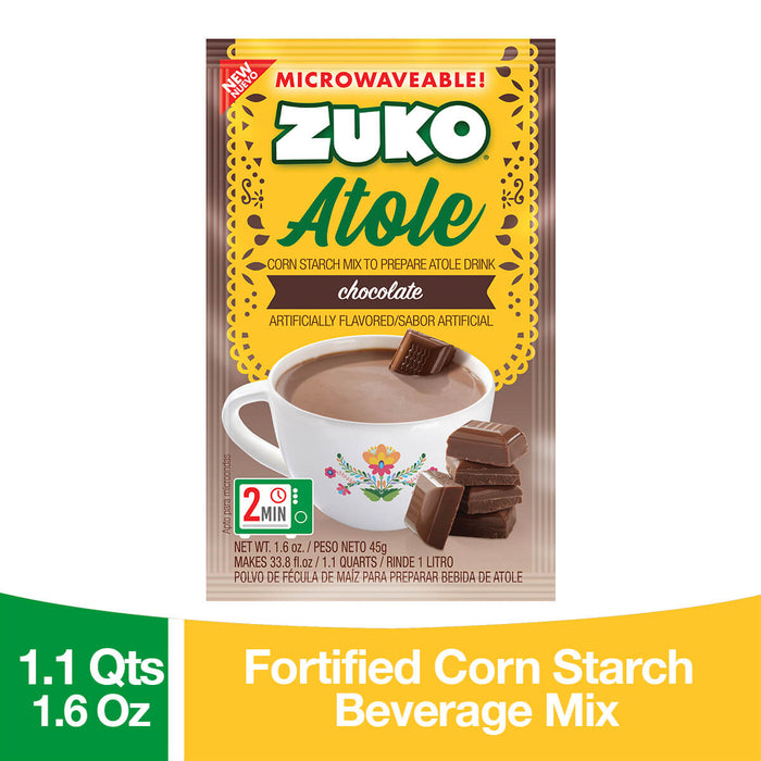 Zuko Atole Chocolate Display 24 ct x 1.6 oz