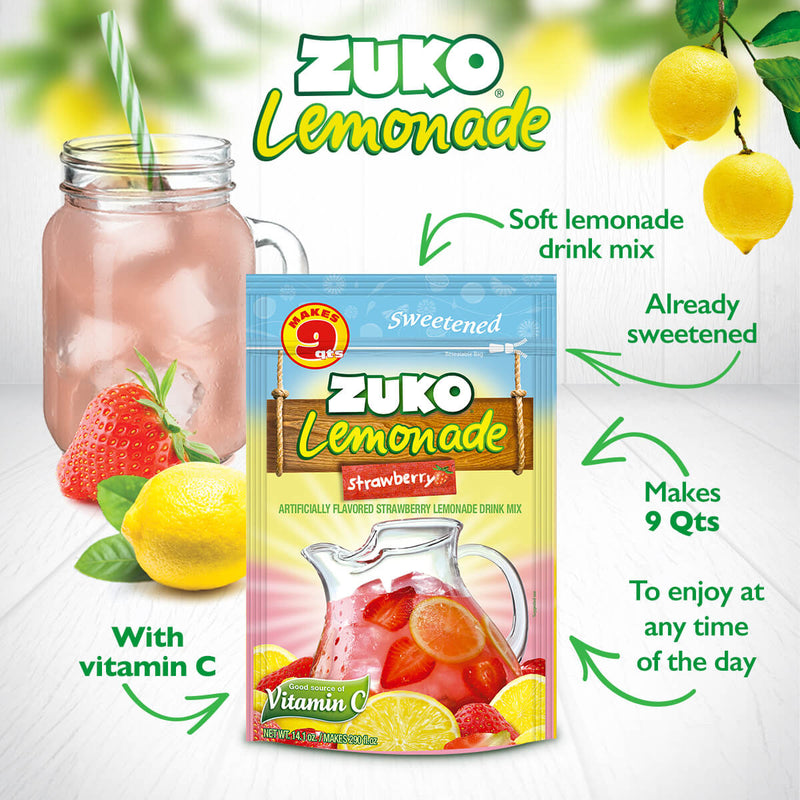 Zuko Strawberry Lemonade 14.1 Oz
