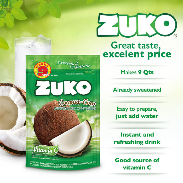 Zuko Coconut 14.1 Oz