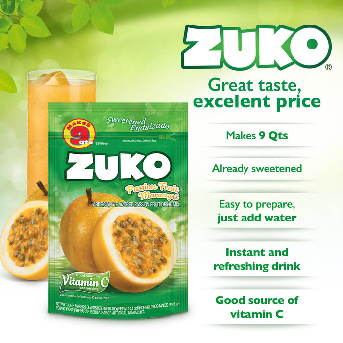 Zuko Passion Fruit 14.1 Oz