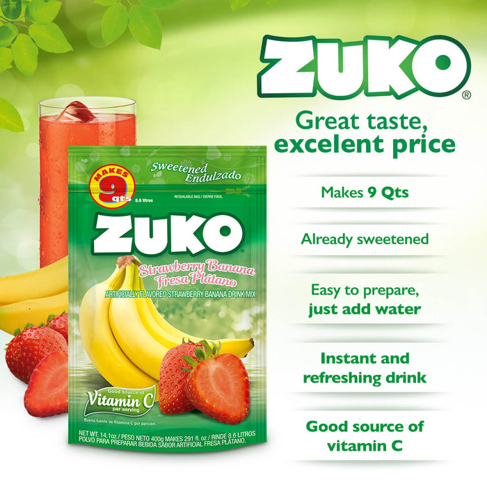 Zuko strawberry Banana 14.1 Oz