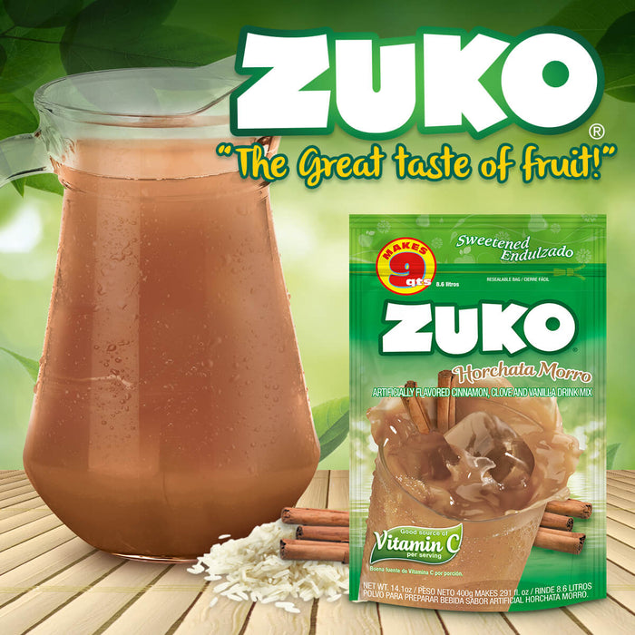 Zuko Horchata Morro 14.1 Oz, Refreshing Drink