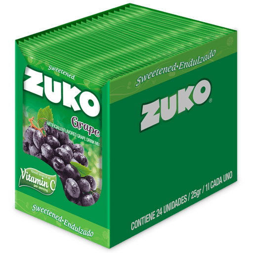 Zuko Grape 0.9 Oz - 24 units