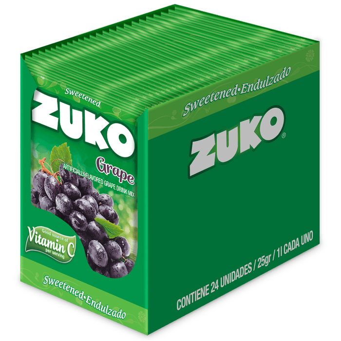 Zuko Grape 0.9 Oz - 24 ct