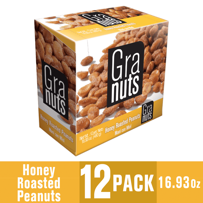 Granuts, Honey Peanuts Display, 1.76 Oz, 12 inner pack