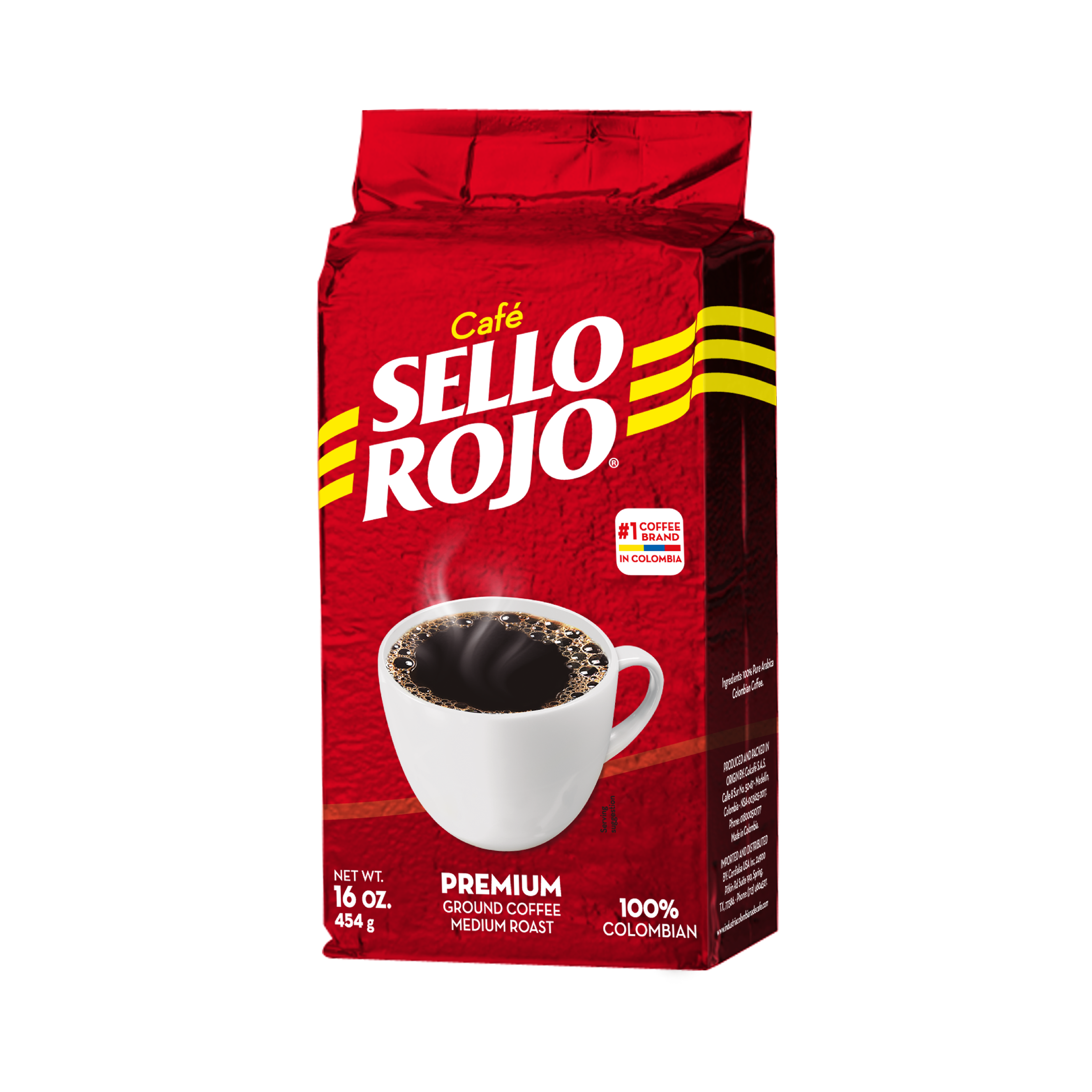 Sello Rojo Café Molido Bloque 16 Oz