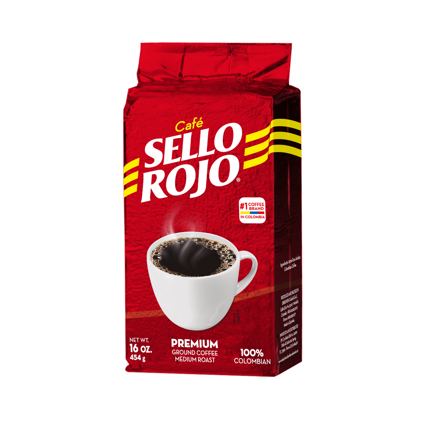 Sello Rojo, Ground Coffee Brick, 16 Oz