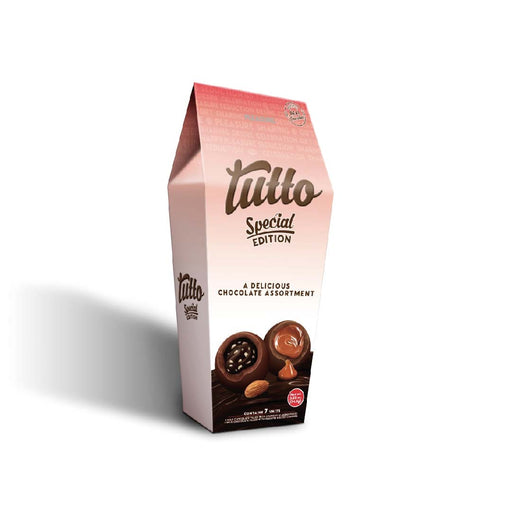 Tutto, Chocolates Filled With Cunchy Almond Pieces, and Caramel, 3.33 Oz, 7 units