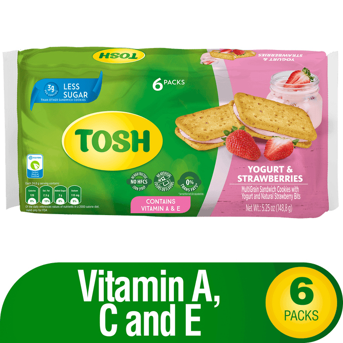 Tosh Yogurt And Strawberry Cookies 5.24 Oz