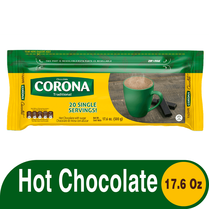 Corona Sweet, Chocolate Bar, 17.6 Oz, Resealable